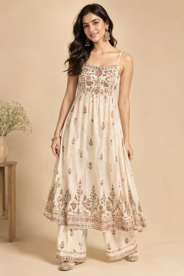 Girl in Strap Kurta